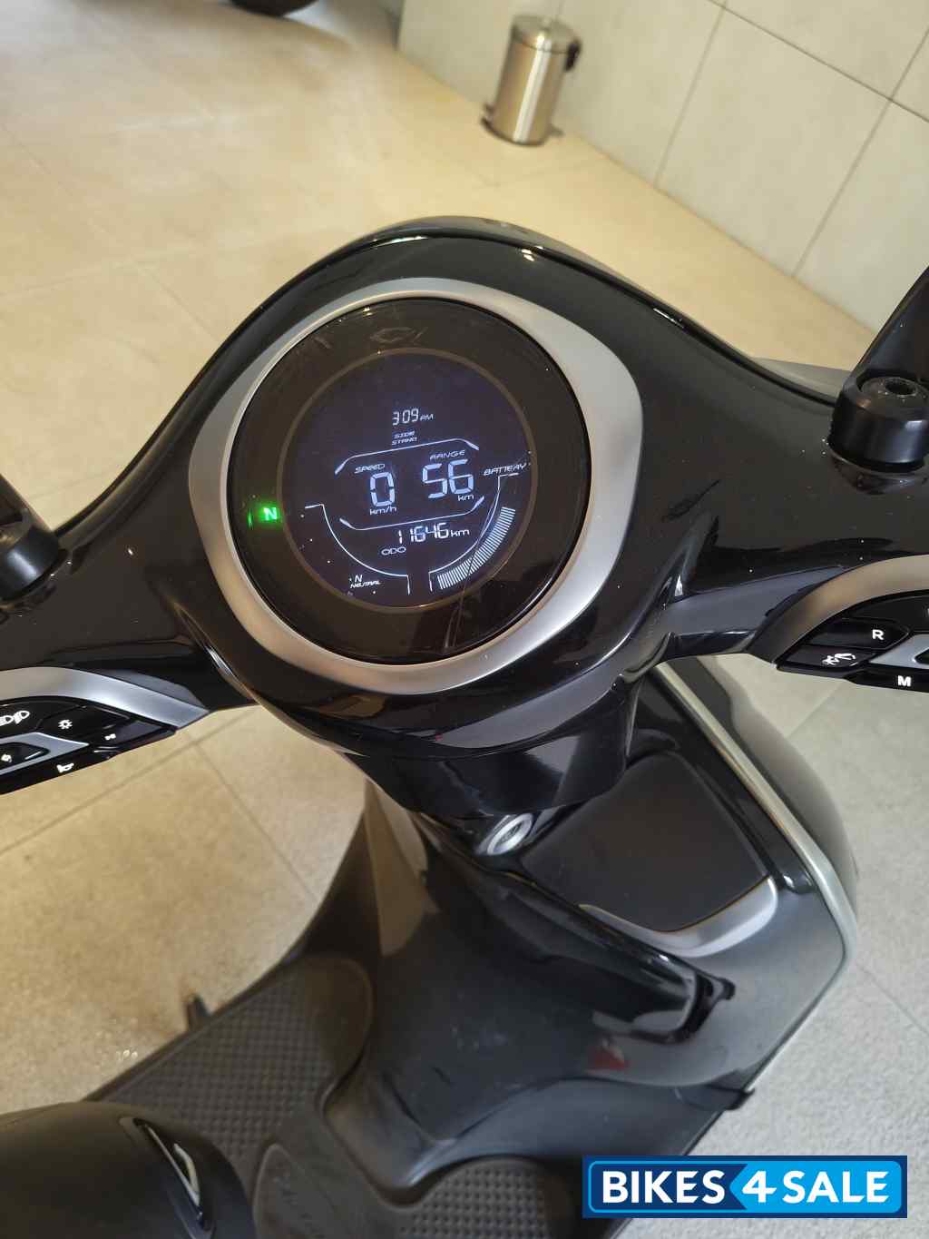 Black Bajaj Chetak Electric Black Bajaj Chetak Electric