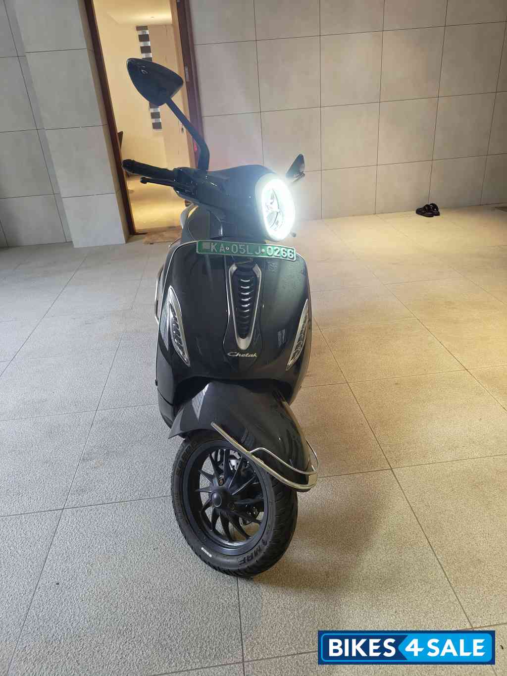 Black Bajaj Chetak Electric