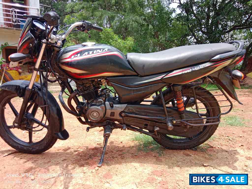 Red And Black Bajaj Platina 100 ES