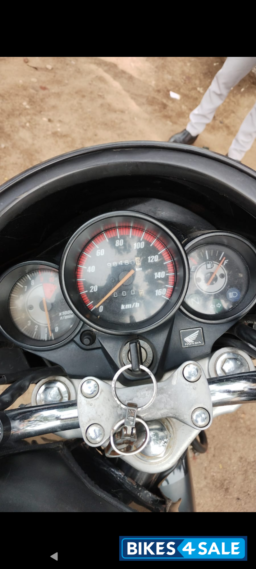 Black Honda CB Unicorn