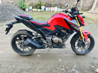 Red Honda CB300F Deluxe