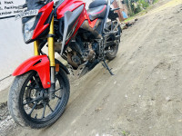 Red Honda CB300F Deluxe