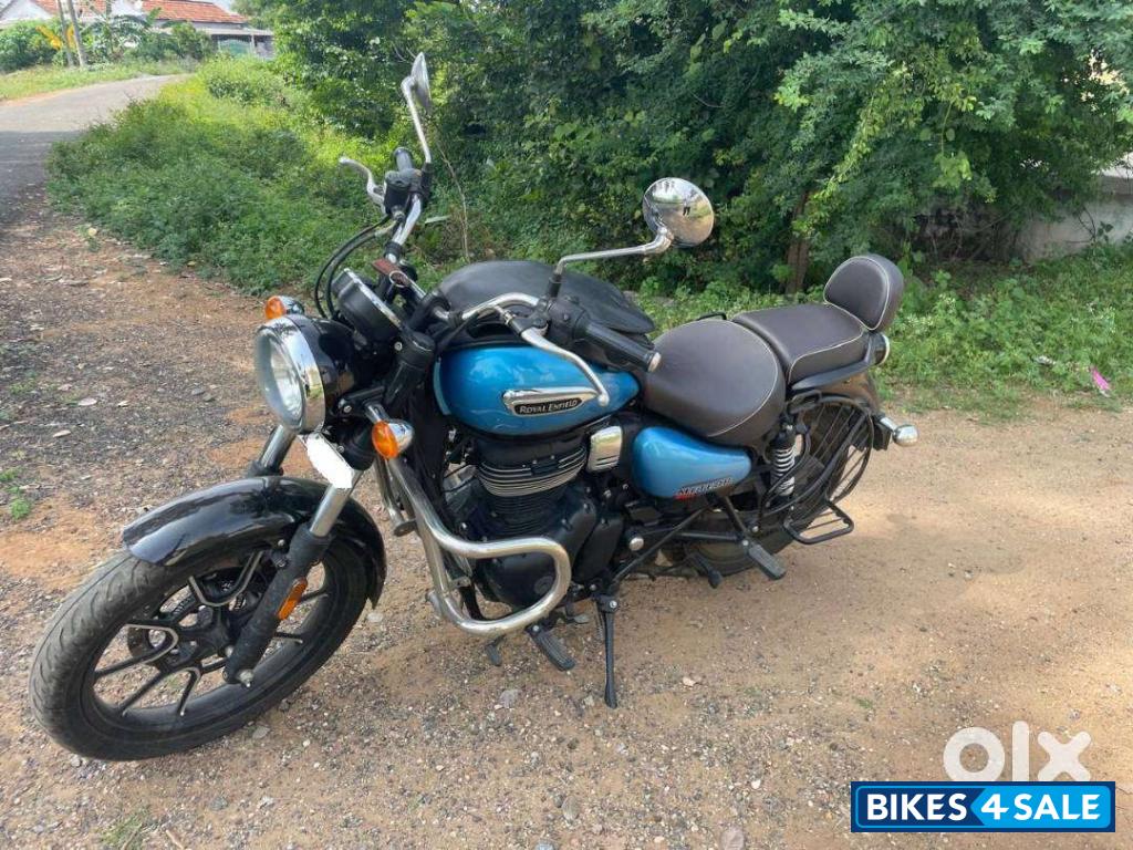 Blue Royal Enfield Meteor 350 Supernova