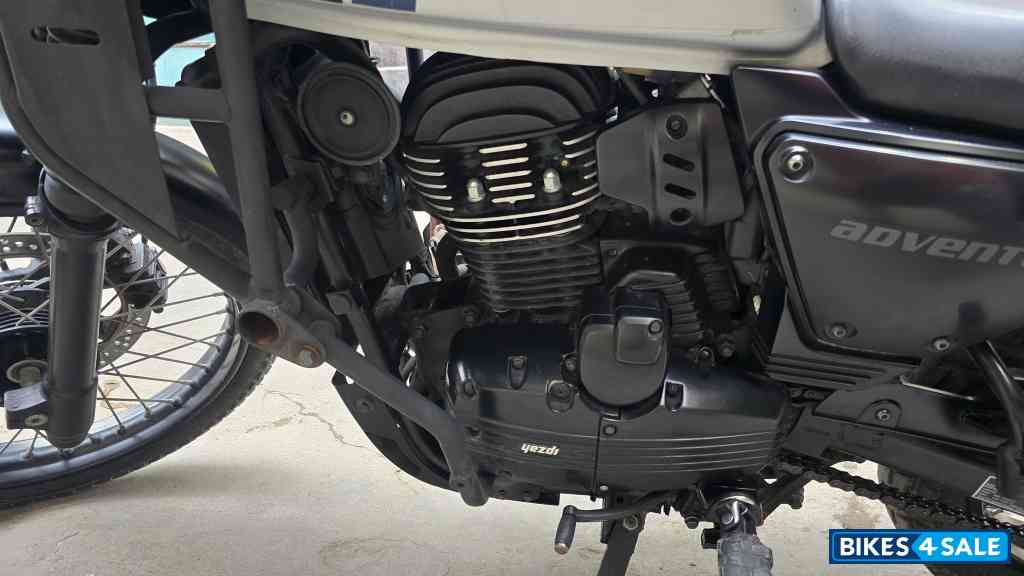 Slick Silver Yezdi Adventure Single Headlight