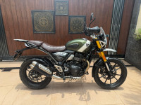 Khaki Triumph Scrambler 400 X