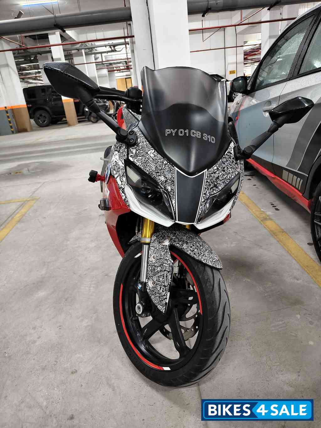 Red TVS Apache RR 310