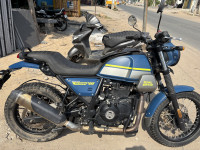 Skyline Blue Royal Enfield Scram 411