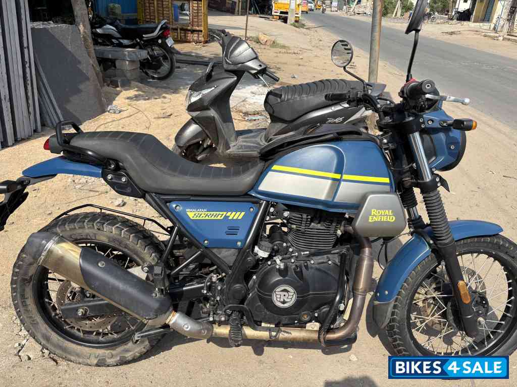 Skyline Blue Royal Enfield Scram 411