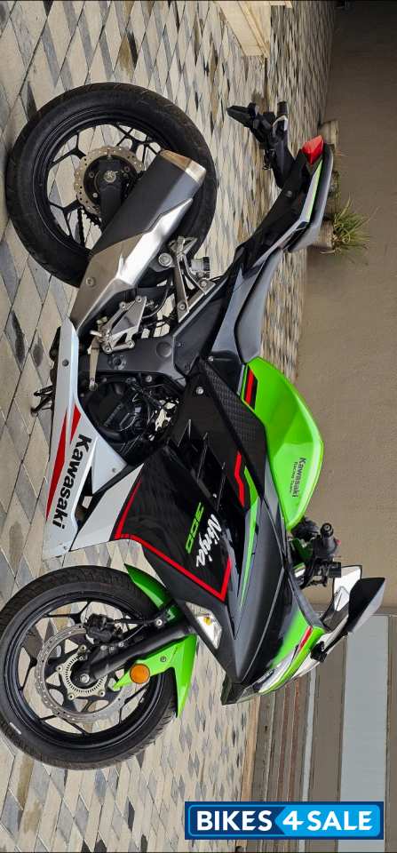 Lime Green Kawasaki Ninja 300 BS6