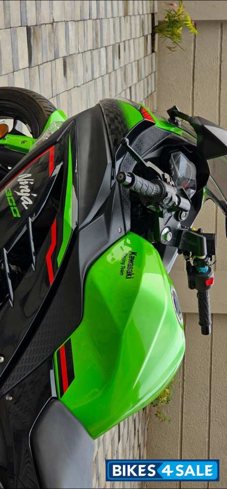 Lime Green Kawasaki Ninja 300 BS6