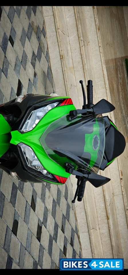 Lime Green Kawasaki Ninja 300 BS6