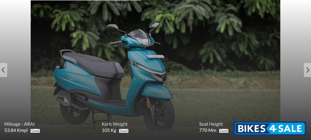 Blue TVS Jupiter BS6