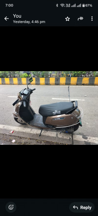 Walnut Brown TVS iQube Electric