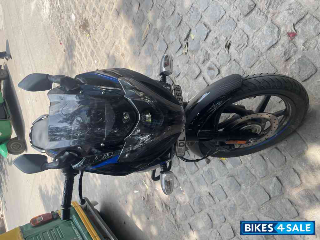 Ebony Black Blue Bajaj Pulsar 220F