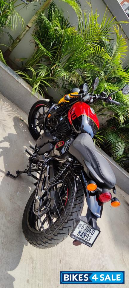 Red And Black Royal Enfield Hunter 350 Metro