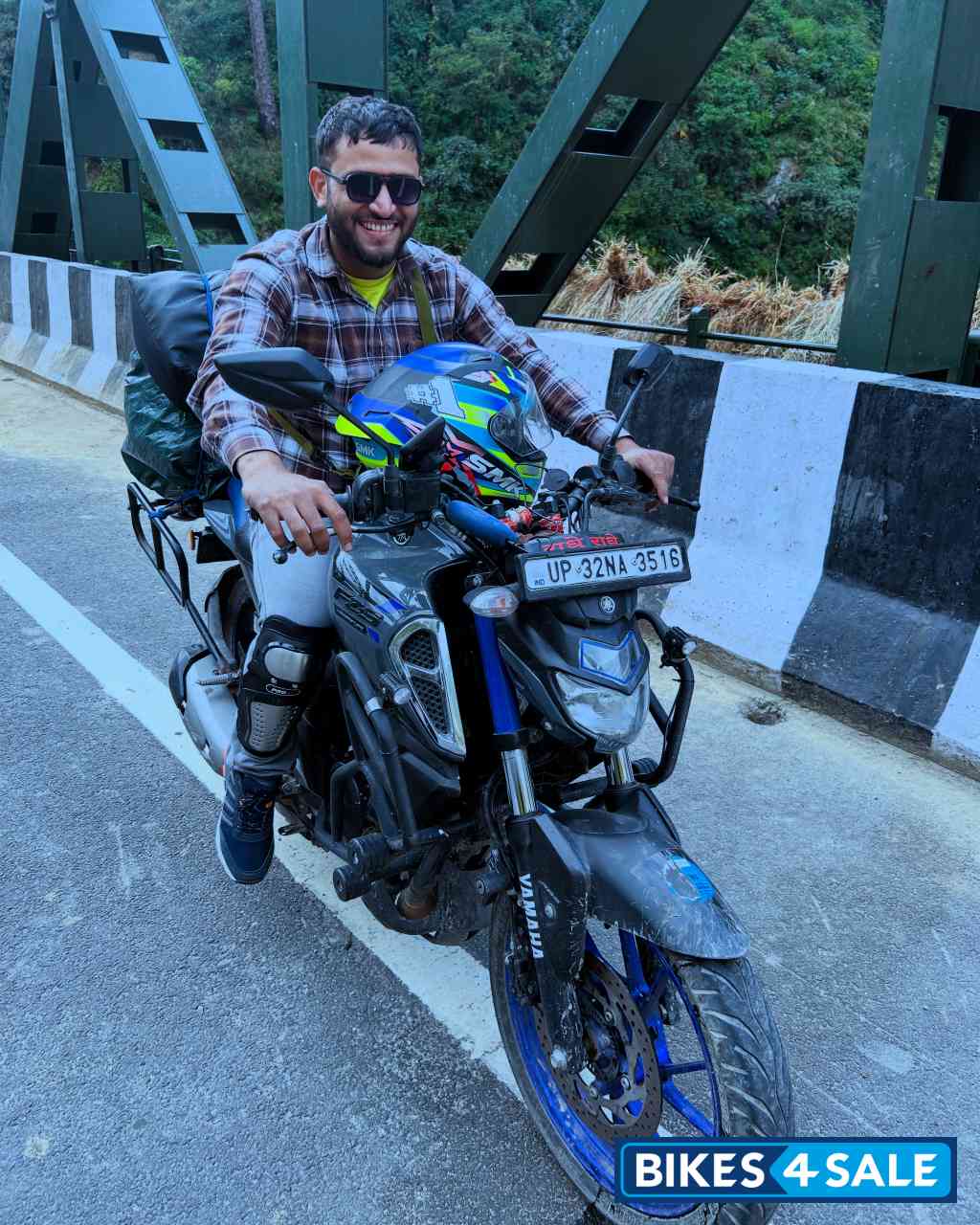 Grey Blue Yamaha FZ-S FI V3 2022