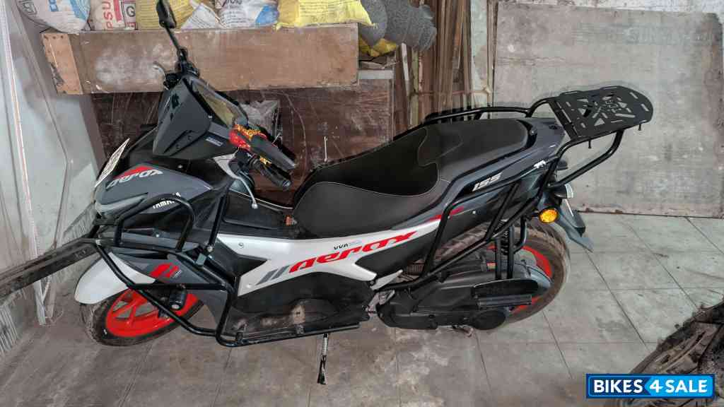 White And Orange Yamaha Aerox 155