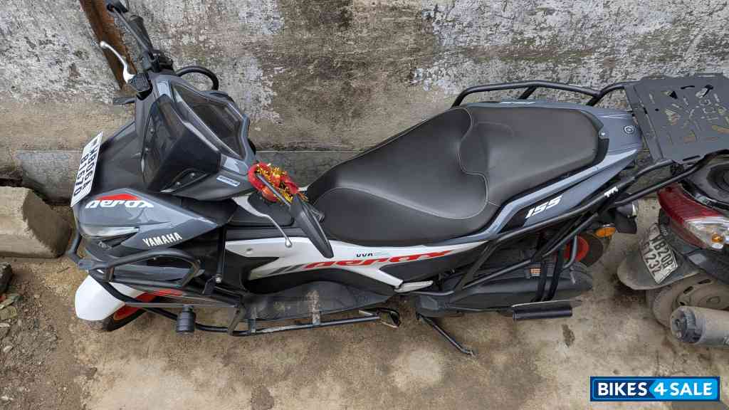 White And Orange Yamaha Aerox 155