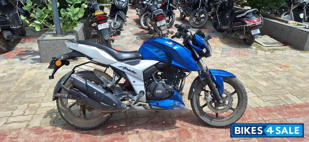 Blue&white TVS Apache RTR 160 4V