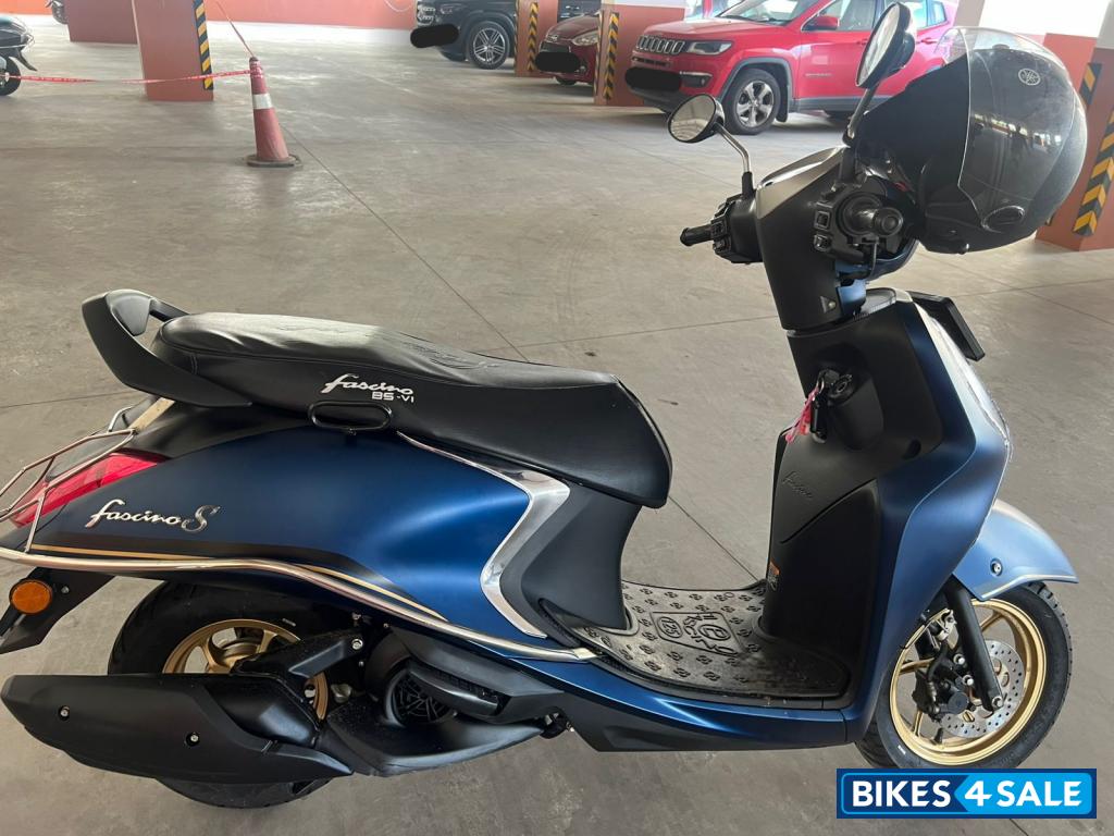 Mat Blue Yamaha Fascino X Special Edition