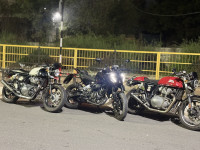 White Royal Enfield Continental GT 650 Twin