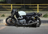 White Royal Enfield Continental GT 650 Twin