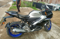 Silver, Black, Blue Yamaha R15M Icon Performance