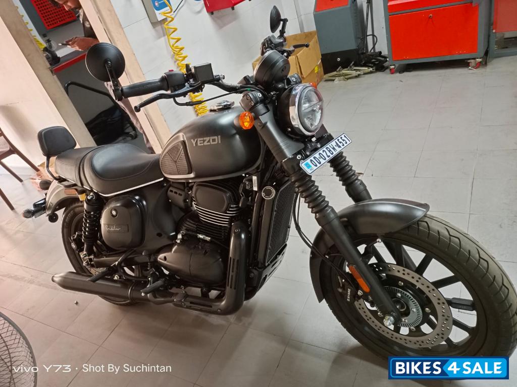 Gray Yezdi Roadster Dark