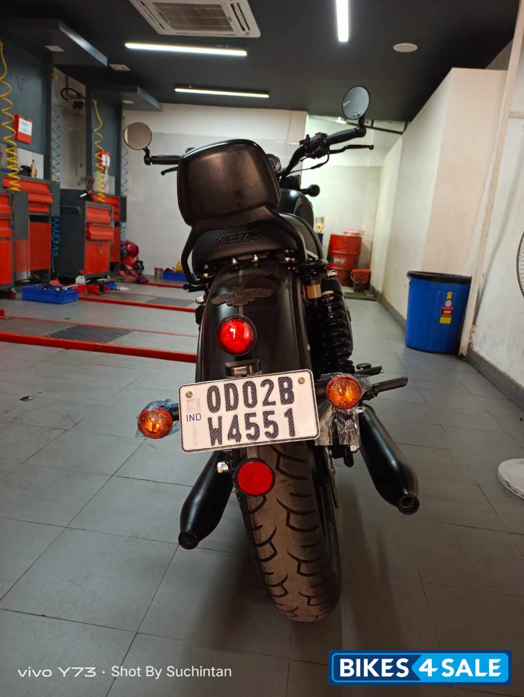 Gray Yezdi Roadster Dark