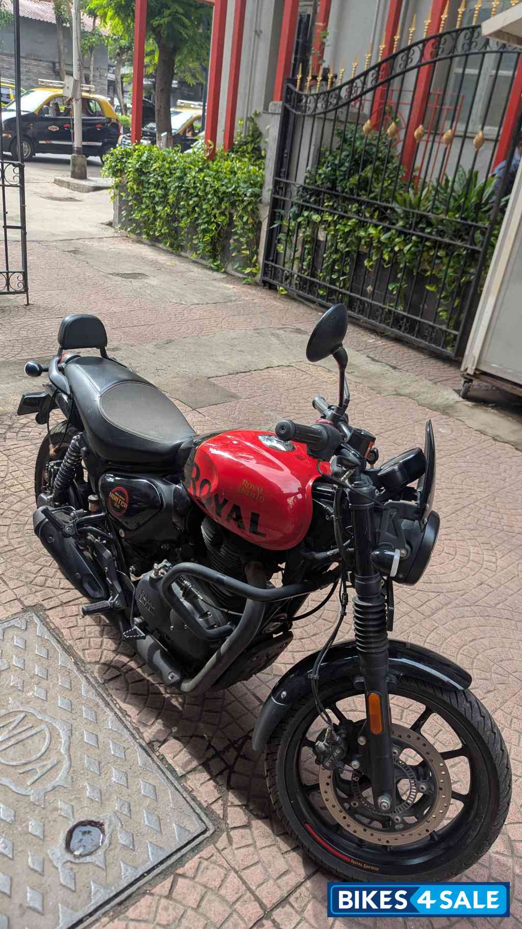 Rebel Red Royal Enfield Hunter 350 Metro