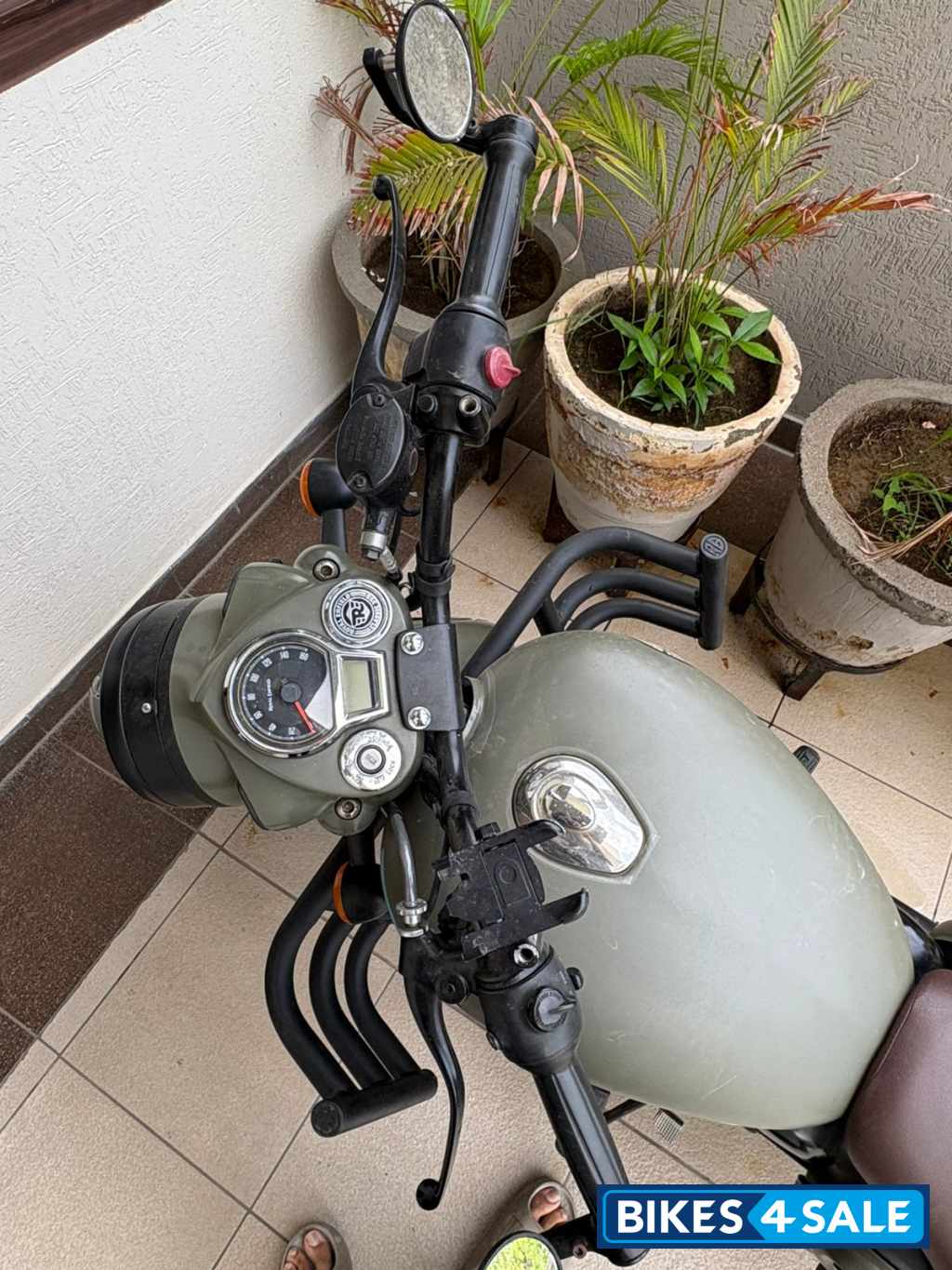 Marsh Grey Royal Enfield Classic 350 Dual Channel BS6