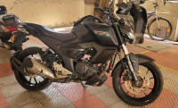Black Yamaha FZ FI V3 BS6