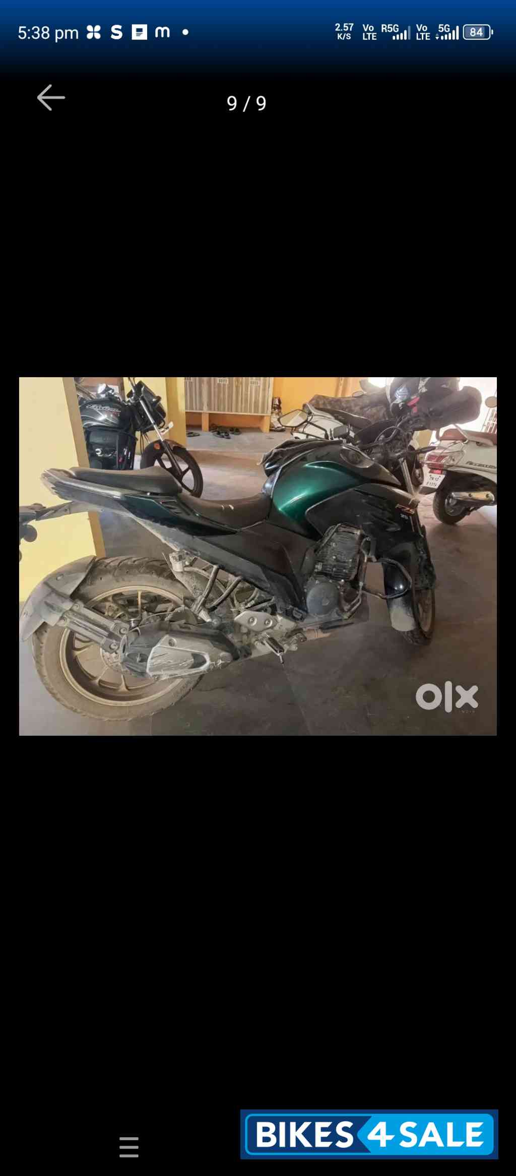 Green Yamaha FZS 25