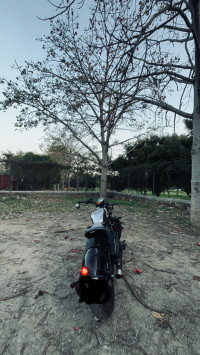 Chrome Mirror With Black Jawa 42 Bobber Black Mirror