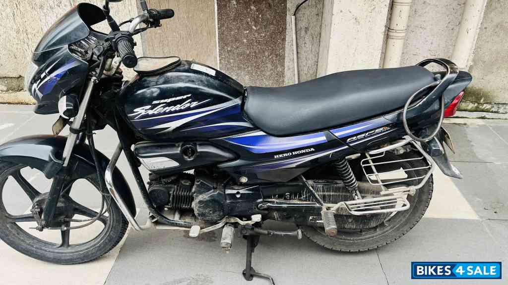 Blue Black Hero Super Splendor