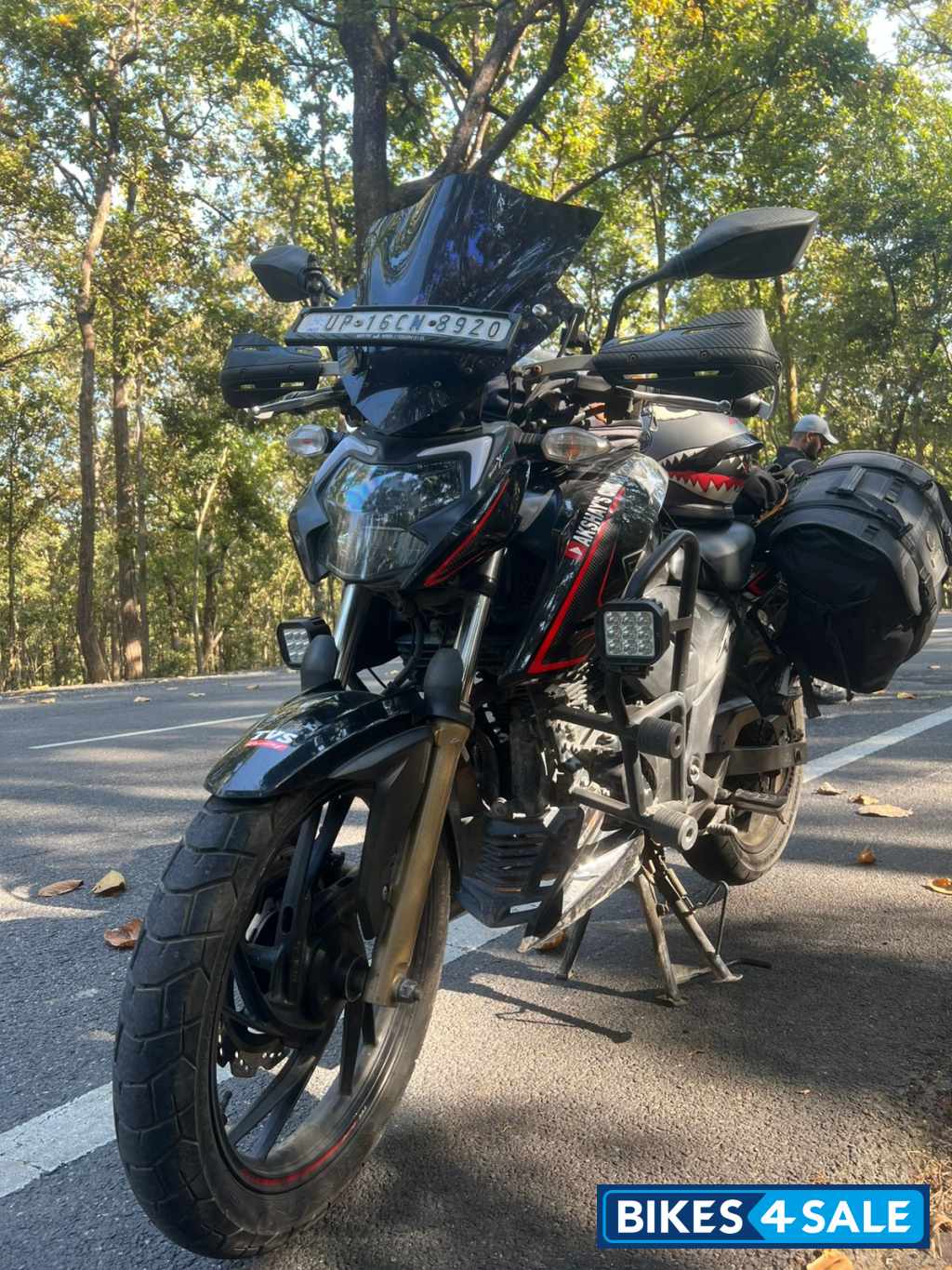 Black And Red TVS Apache RTR 200 4V ABS