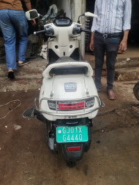 Pearl White TVS iQube Electric