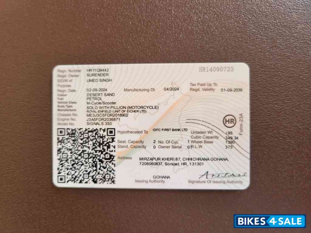 Desert Sand Royal Enfield Classic Desert Storm