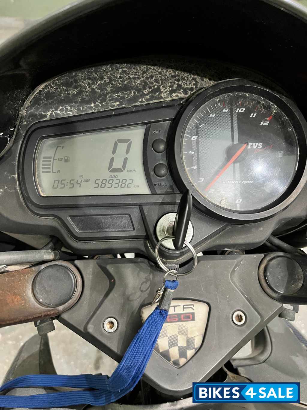 Grey TVS Apache RTR 160