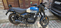 Blue Royal Enfield Hunter 350 Metro