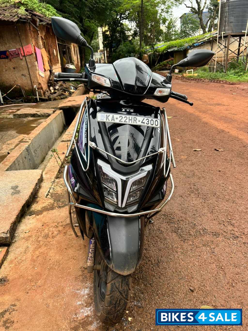 Black TVS NTORQ Super Squad Edition