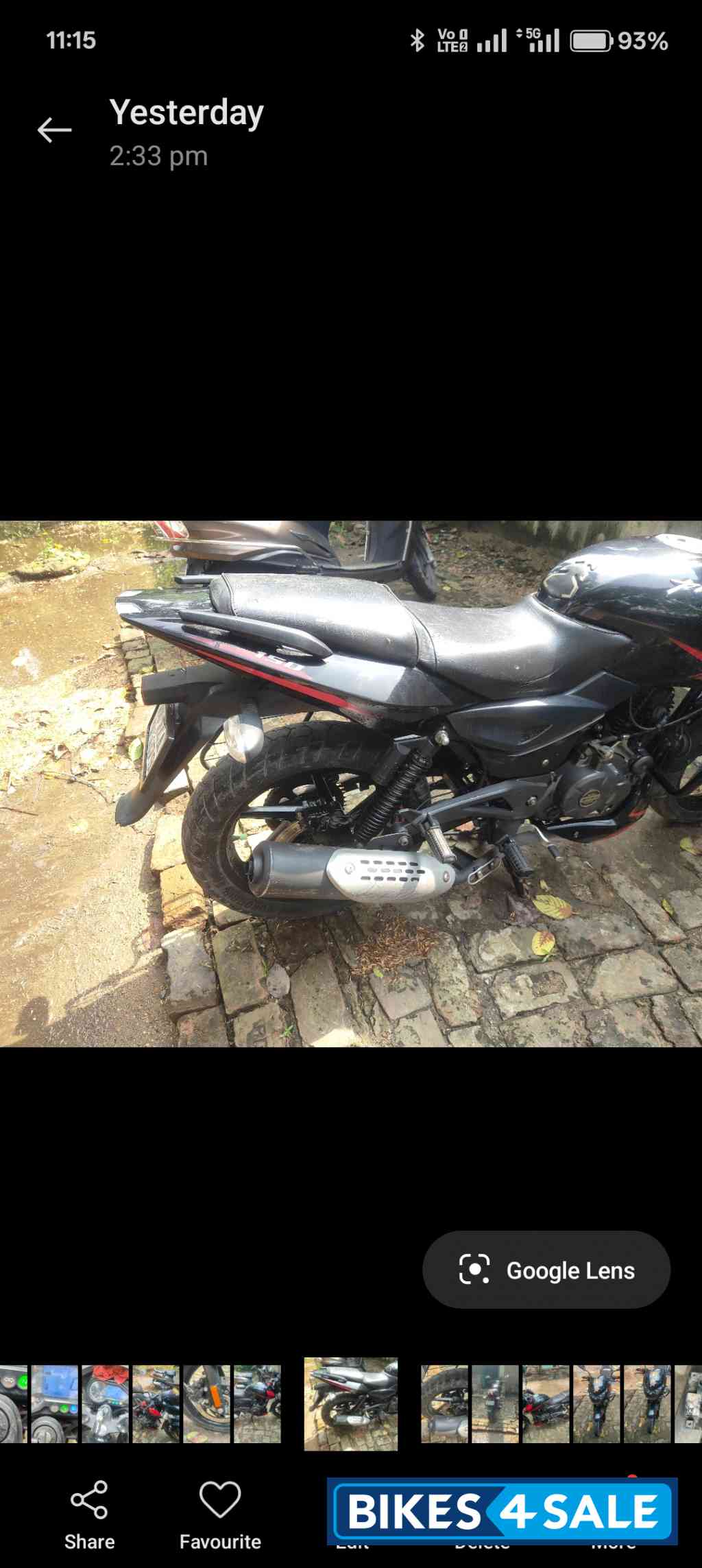 Ebony Bajaj Pulsar P150 Twin Disc Split Seat