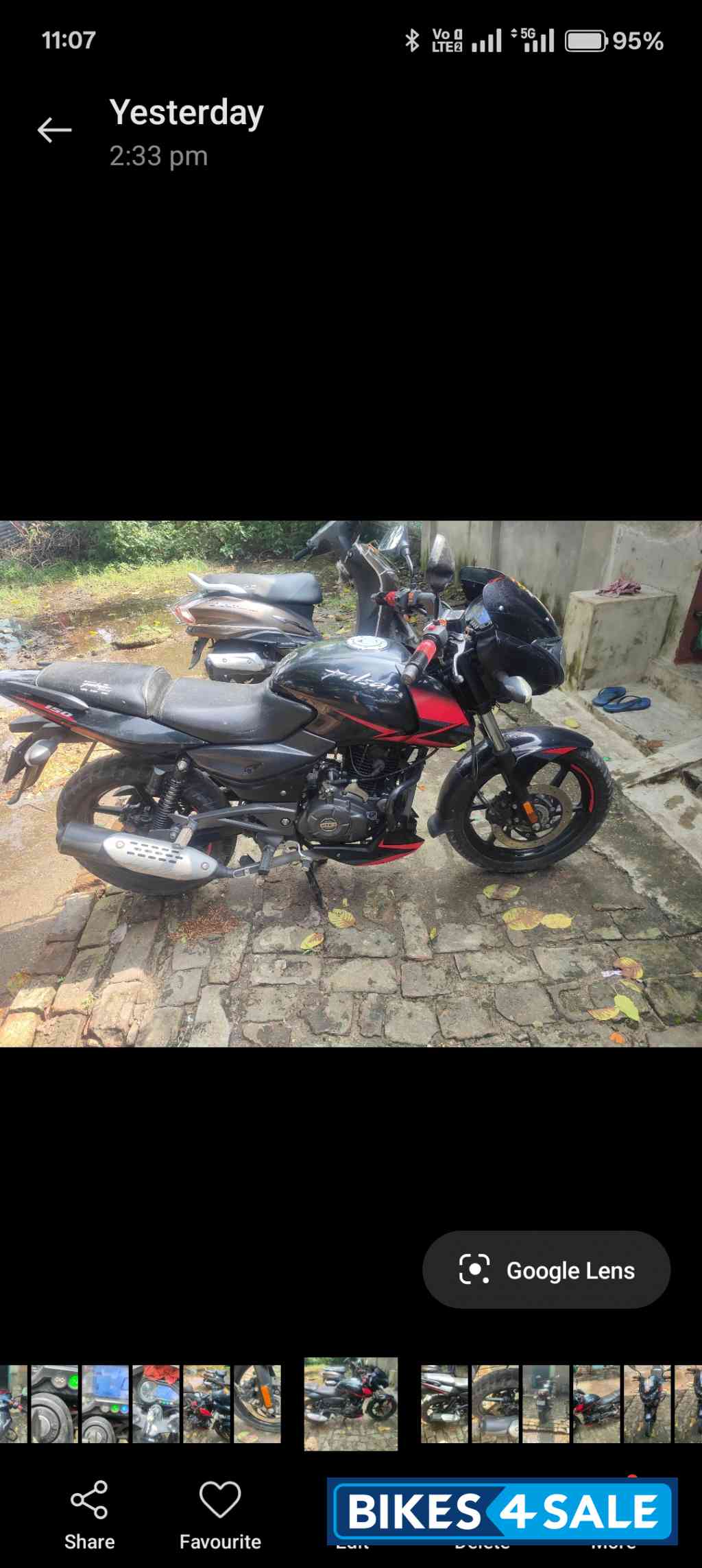 Ebony Bajaj Pulsar P150 Twin Disc Split Seat