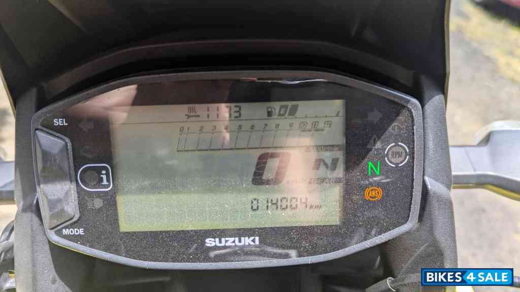 Yellow Suzuki V-Strom SX