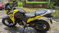 Yellow Suzuki V-Strom SX