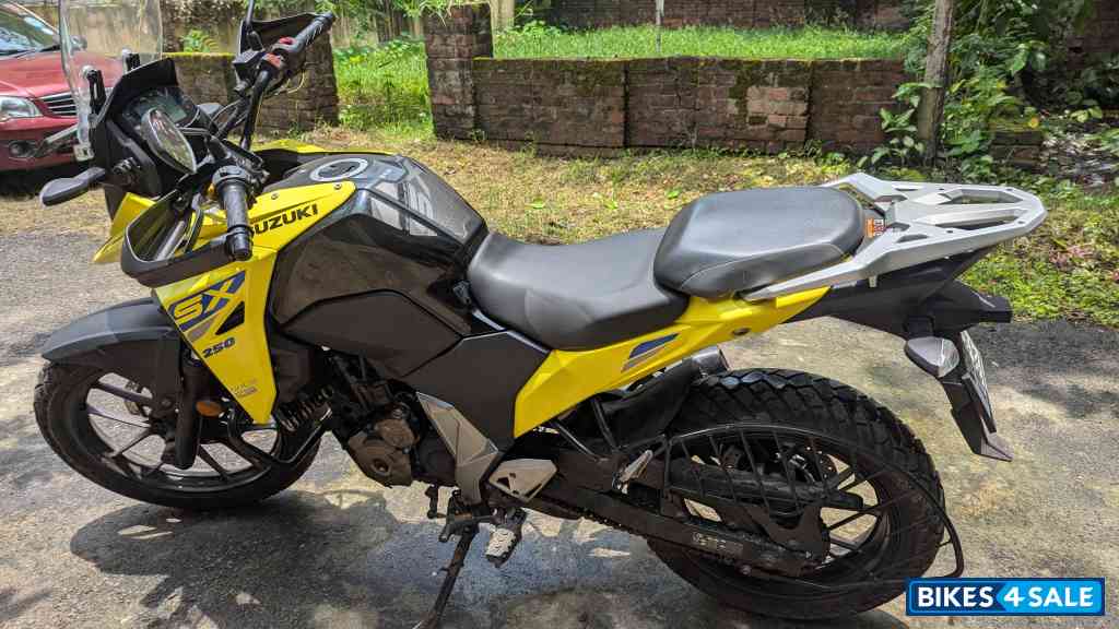 Yellow Suzuki V-Strom SX