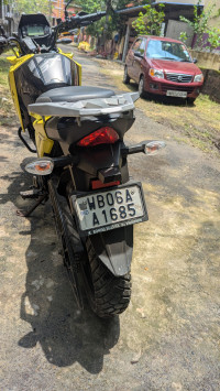 Yellow Suzuki V-Strom SX