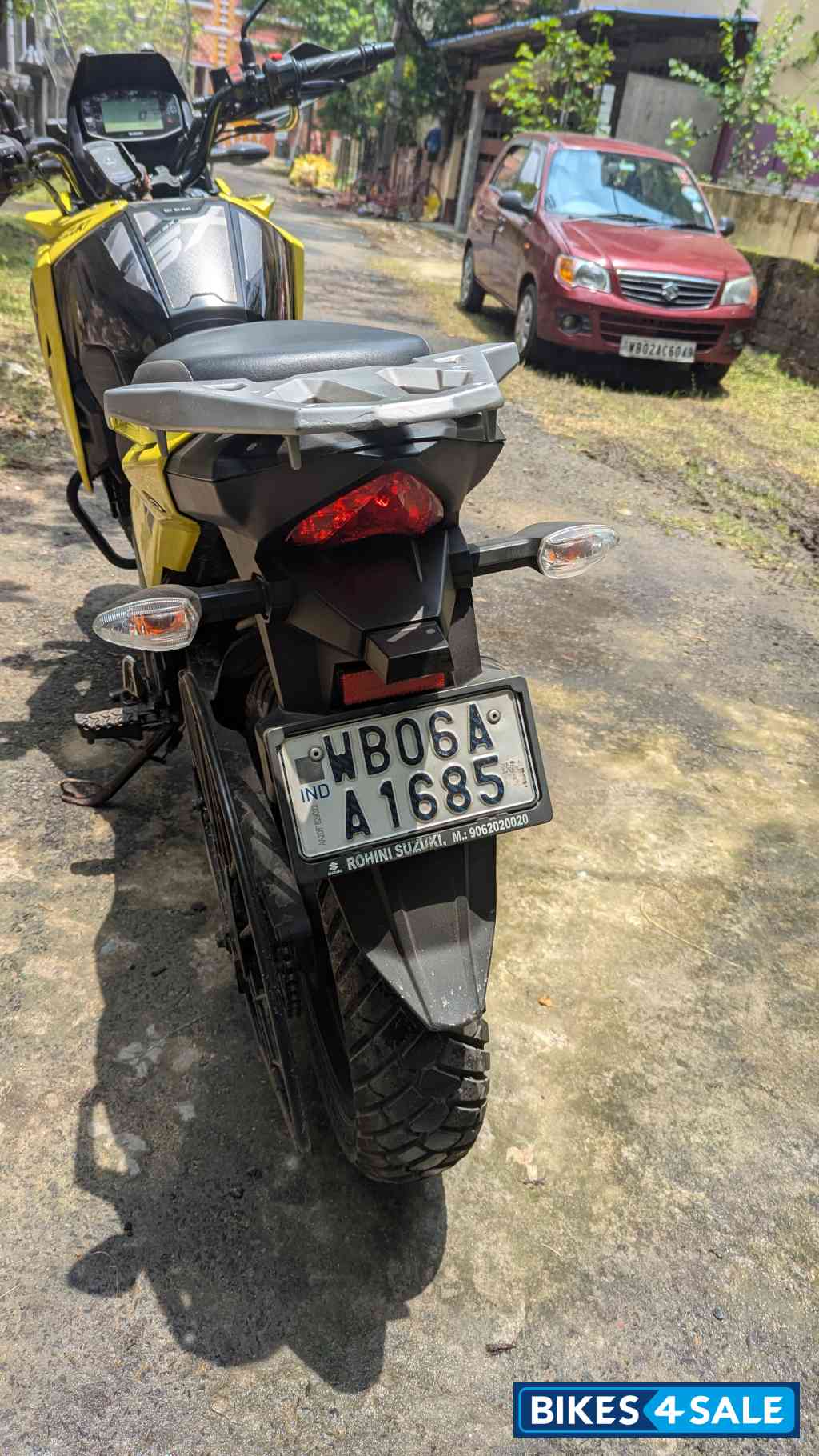 Yellow Suzuki V-Strom SX