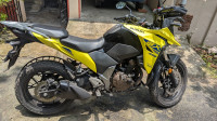 Yellow Suzuki V-Strom SX