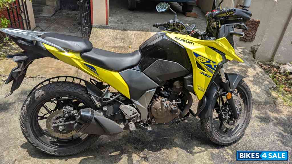 Yellow Suzuki V-Strom SX